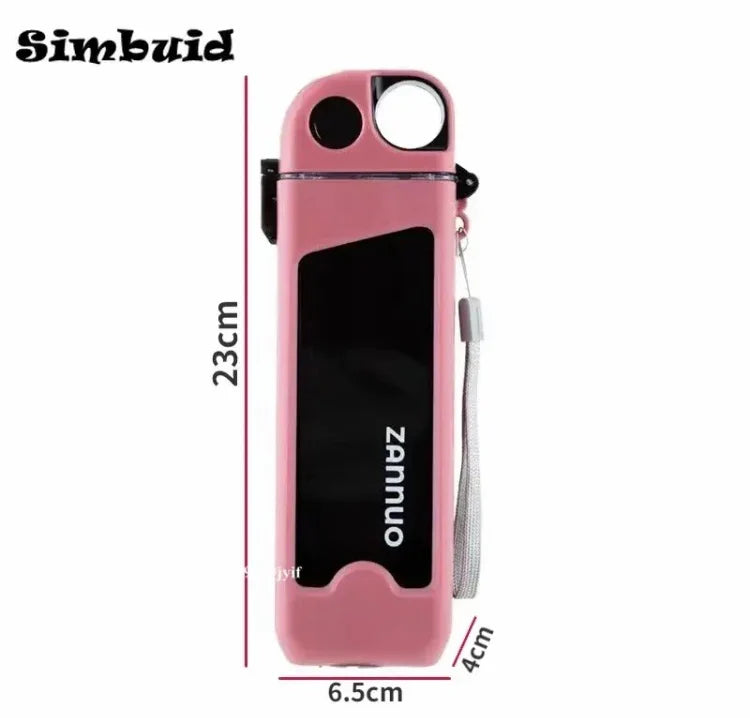 SipVault 350 – Lockable Square Straw Bottle