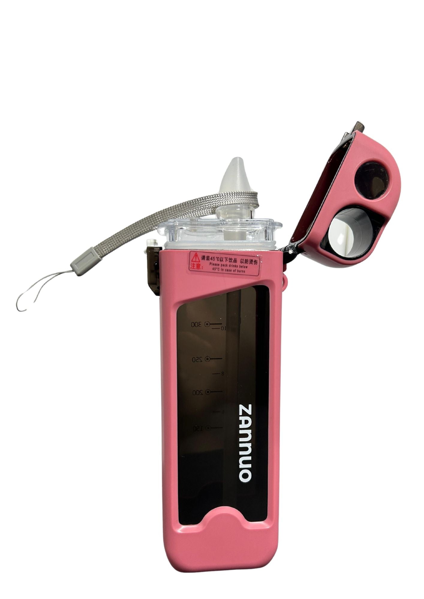 SipVault 350 – Lockable Square Straw Bottle