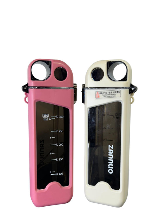 SipVault 350 – Lockable Square Straw Bottle