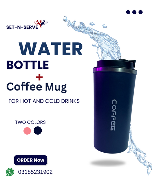 Hot & Cool coffee Mugg+ Water bottle